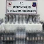 Antalya’da jandarmadan kaçak içki operasyonu