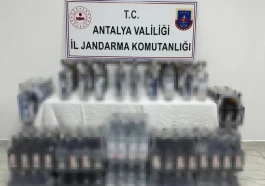 Antalya’da jandarmadan kaçak içki operasyonu