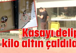 Antalya'da kasayı delip, 5 kilo altın çaldılar