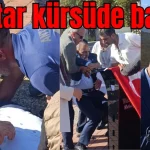 Antalya'da muhtar kürsüde bayıldı