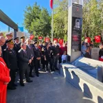 Antalya'da Topçu Yüzbaşı Aker'in anıt mezarı açıldı