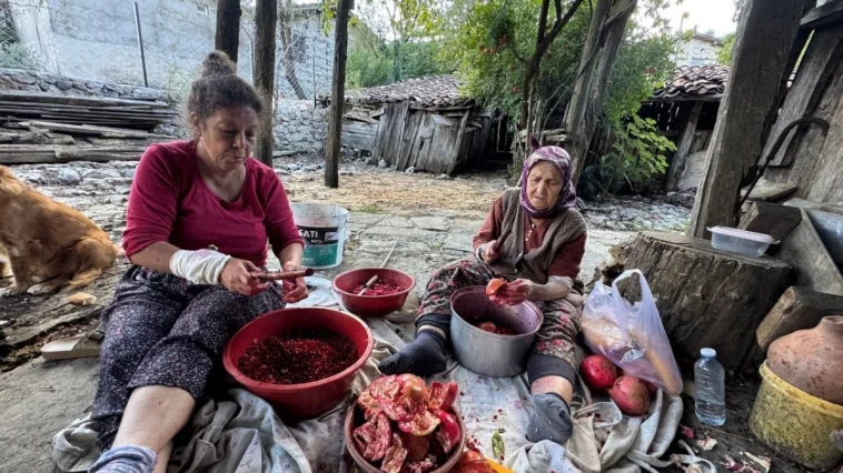 Antalyalı kadınların nar ekşisi mesaisi