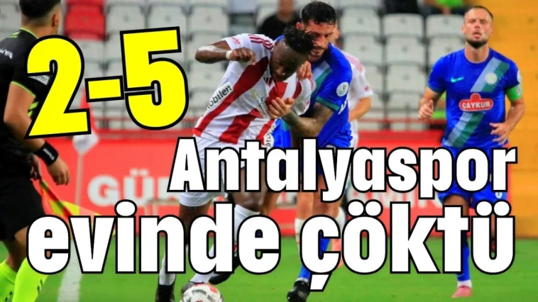 Antalyaspor evinde çöktü 2-5