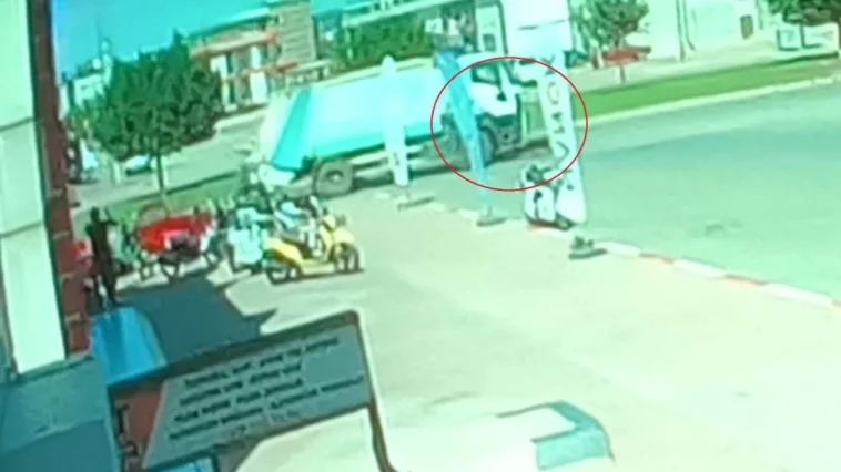 Çöp kamyonunun altında kalan kadın yaralandı