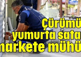 Çürümüş yumurta satan markete mühür