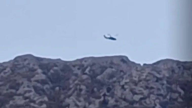 Dağda mahsur kalan 2 kişi askeri helikopterle kurtarıldı