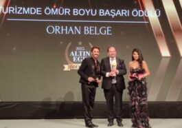 ÇEŞTOB BAŞKANI ORHAN BELGE'YE 'TURİZMDE ÖMÜR BOYU BAŞARI' ÖDÜLÜ