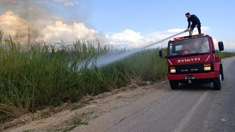 Manavgat'ta uyarılara rağmen dökülen çöpler yangına neden oldu