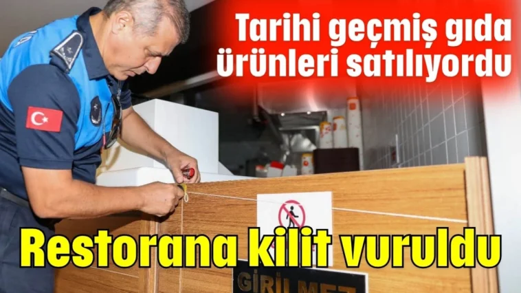 Restorana kilit vuruldu