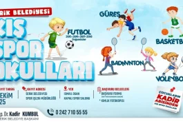 Serik'te kış spor okulları kayıtları başladı