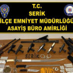 Serikte silah ve uyuşturucu operasyonu