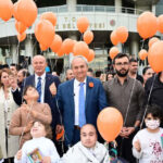 Kepezde lösemiye karşı turuncu umutlar gökyüzüne yükseldi