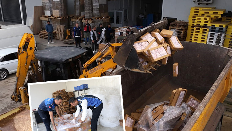 El insaf Vatandaşa yedireceklerdi, yakalandılar... Tam 25 ton: Hepsi imha edildi