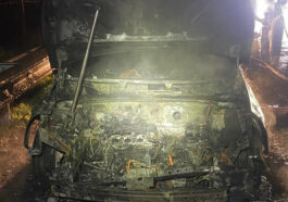 Seyir halindeki otomobil alev alev yandı