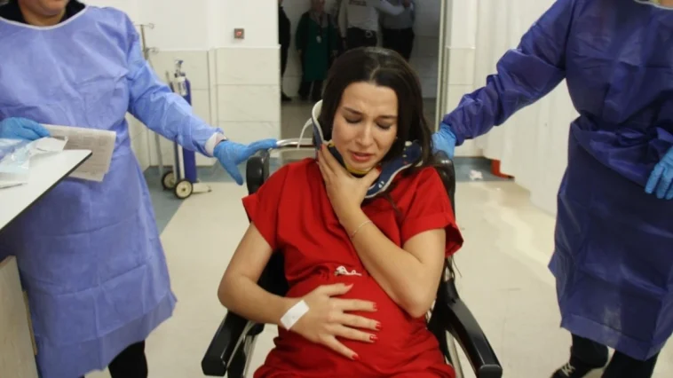 Acil serviste nefes kesen tatbikat