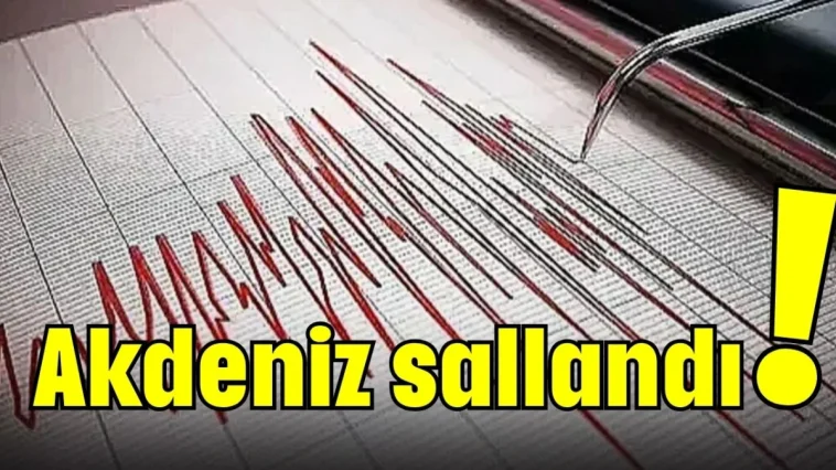 Akdeniz sallandı!