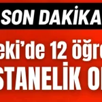 Akseki'de 12 öğrenci hastanelik oldu