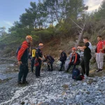 Antalya Kemer'de dağda mahsur kaldı