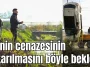 Antalya'da eşinin cenazesinin çıkarılmasını böyle bekledi