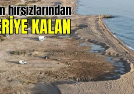 Antalya'da kum hırsızlarından geriye kalan 'pes' dedirtti