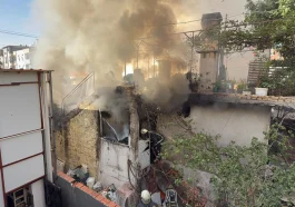 Antalya'da yaşlı çifti dumanların arasından kurtardılar