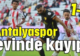 Antalyaspor evinde kayıp 1-2