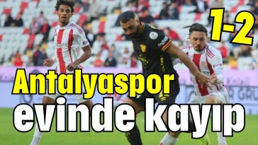 Antalyaspor evinde kayıp 1-2