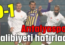 Antalyaspor galibiyeti hatırladı 0-1