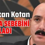 Başkan Kotan istifa sebebini açıkladı