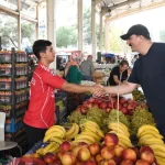 Başkan Kotan pazar esnafını ziyaret etti