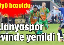 Büyü bozuldu. Alanyaspor evinde yenildi 1-2