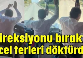 Direksiyonu bıraktı ecel terleri döktürdü