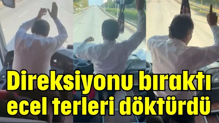 Direksiyonu bıraktı ecel terleri döktürdü