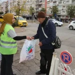 Dokumapark’tan toplanan portakallar vatandaşlarla paylaşıldı