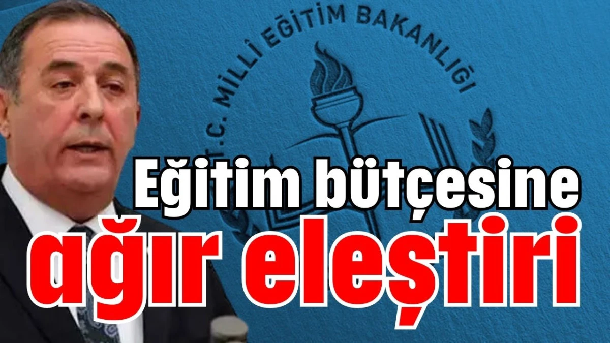 Eğitim bütçesine ağır eleştiri
