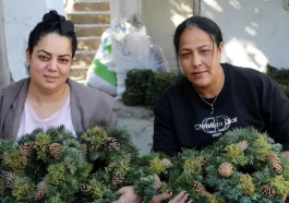 El emeği Noel çelenkleri 20 ülkeye ihraç ediliyor