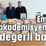 Emekli akademisyenden en değerli bağış