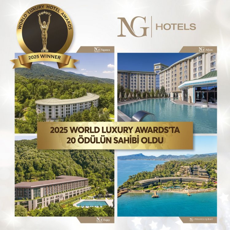 NG HOTELS, 2025 WORLD LUXURY AWARDS’TA 20 ÖDÜLÜN SAHİBİ OLDU