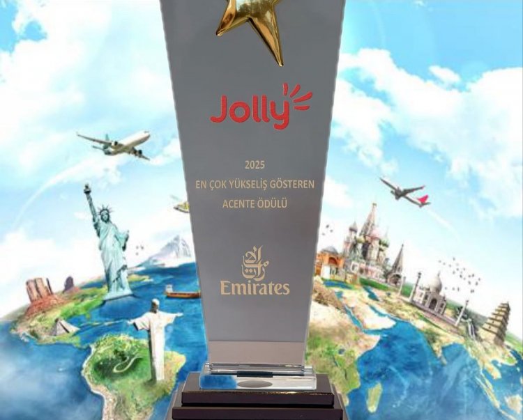 JOLLY’E EMİRATES’TEN 'EN ÇOK YÜKSELİŞ GÖSTEREN ACENTE' ÖDÜLÜ