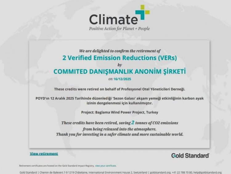 POYD’DAN SÜRDÜRÜLEBİLİRLİK ADIMI: SEZON GALASI KARBON NÖTR GERÇEKLEŞTİRİLDİ