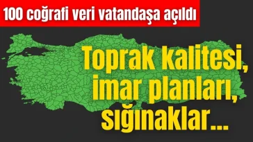 İmar planları, fay hatları, toprak kalitesi ve sığınaklar vatandaşın erişimine açıldı