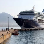 İngiliz turistler kruvaziyerle Alanya'da