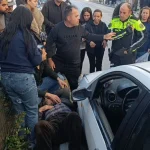 Kaza geçiren yaşlı adam için vatandaşlar seferber oldu