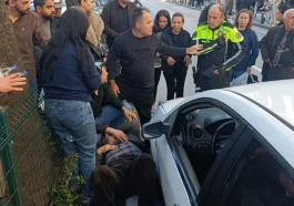 Kaza geçiren yaşlı adam için vatandaşlar seferber oldu