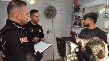 Kepez'de yalancılara ait berberler denetlendi