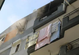 Klima yangınında ev sahibi dumandan etkilendi