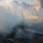 Korkuteli'nde yanan ev kullanılamaz hale geldi