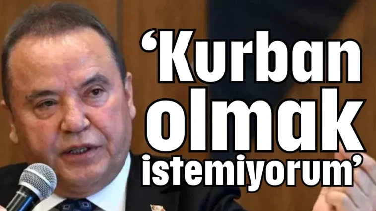 Muhittin Böcek: Kurban olmak istemiyorum