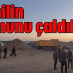 Sahilin kumunu çaldılar!
