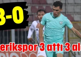 Serikspor 3 attı 3 aldı 3-0